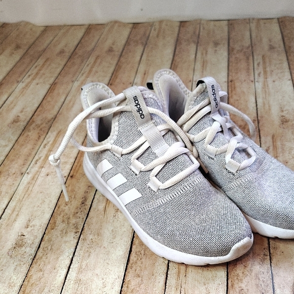 Adidas Cloudform Gray and White Sneakers - Picture 1 of 5